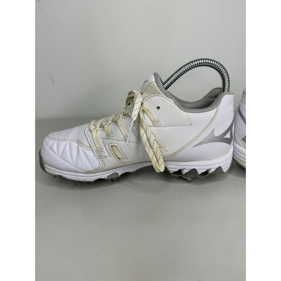Mizuno Wave 9 Spike White Baseball Cleats Shoes Mens Size 7 - Picture 9 of 15
